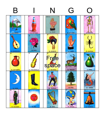 Loteria Bingo Card