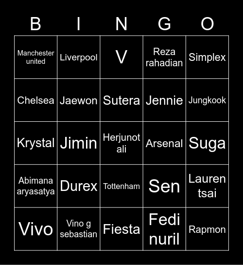 Maman racing Bingo Card