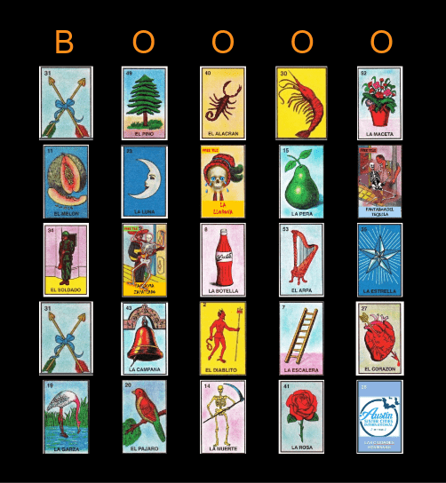 HAUNTED LOTERIA Bingo Card