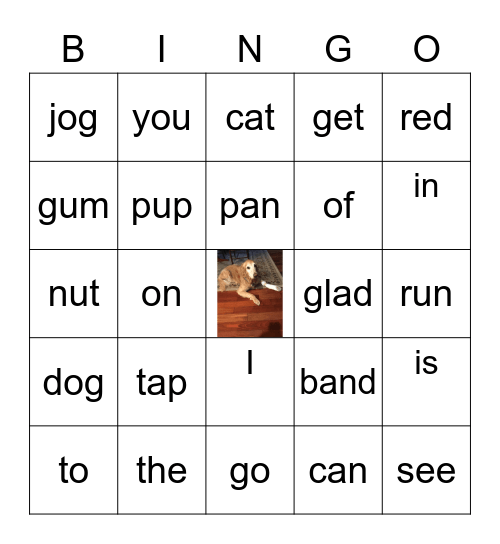 Thomas's Words #2 Bingo Card