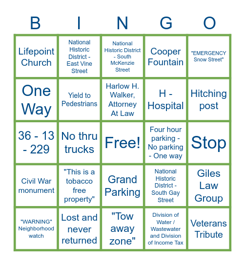 Memorial Theater Wellness BINGO! Bingo Card