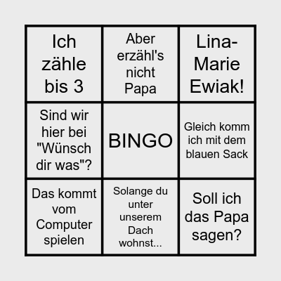 Mama Bingo Card