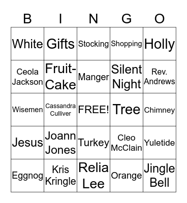 Bible Study Bingo Card Bingo Card