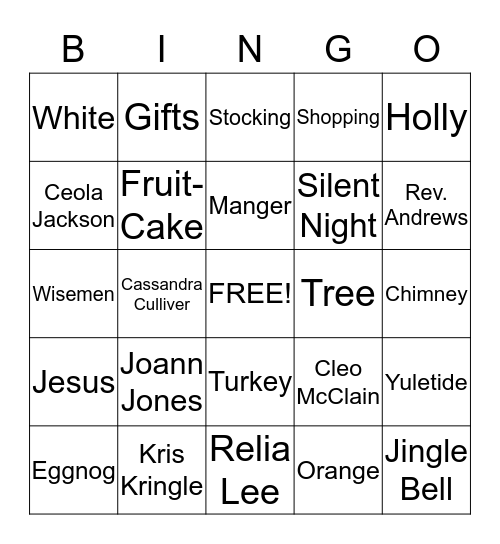 Bible Study Bingo Card Bingo Card