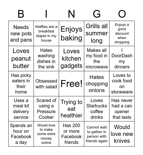 SUMMER FUN Bingo Card