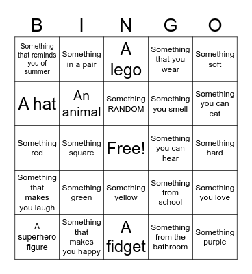 Leo Bingo Card