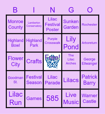 LILAC FESTIVAL Bingo Card