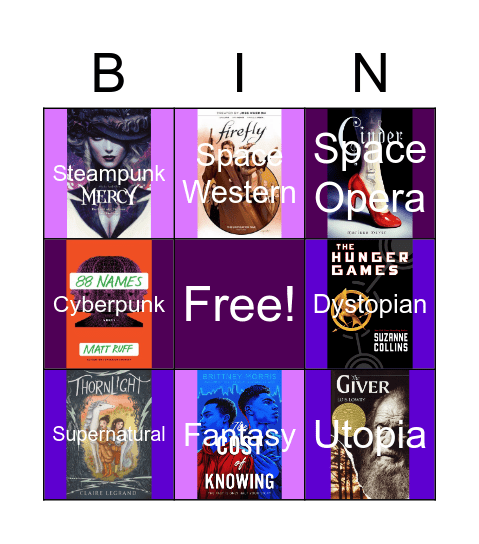 SCIFI Bingo Card