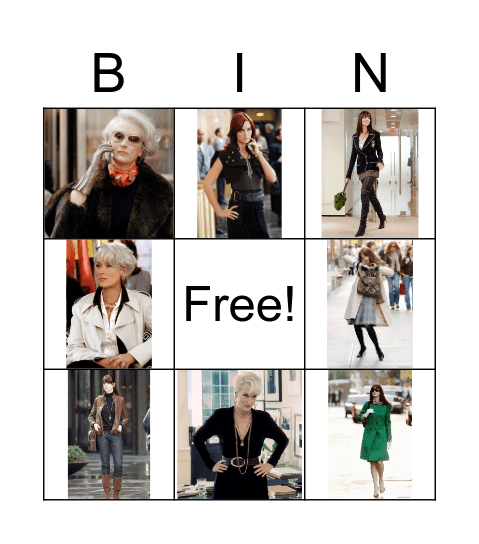 Women with style Bingo Card