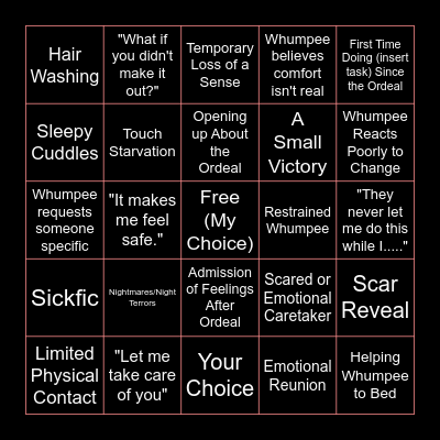 H/C BINGO Card