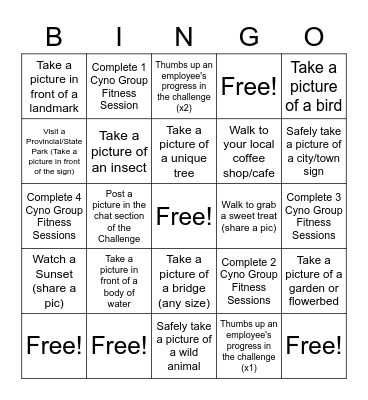 June 2021 - Illumiti Step Challenge Bingo Card
