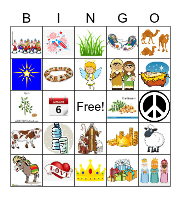 Tres Reyes Magos Bingo Card