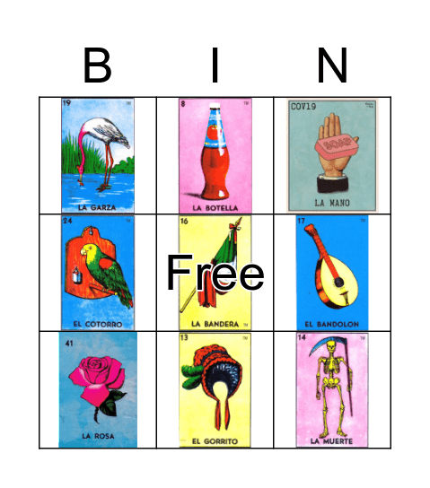 Loteria Bingo Card
