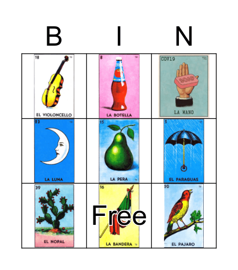 Loteria Bingo Card