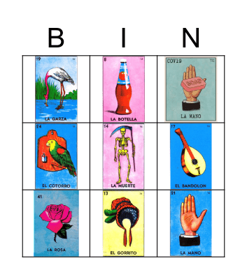 Loteria Bingo Card