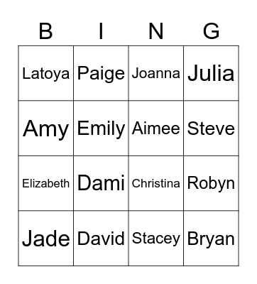 Icebreaker BINGO Card