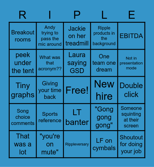 Huddle Bingo Card