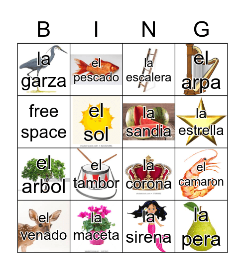 Loteria Mi Pueblito Bingo Card