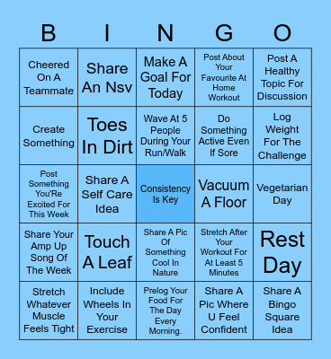 Team Recess - Week 6! Bingo Card