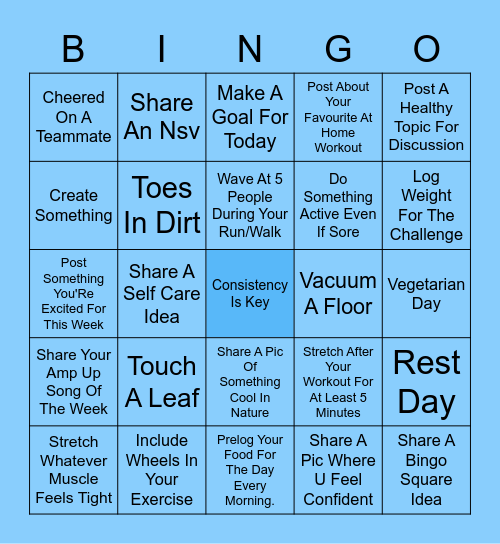 Team Recess - Week 6! Bingo Card