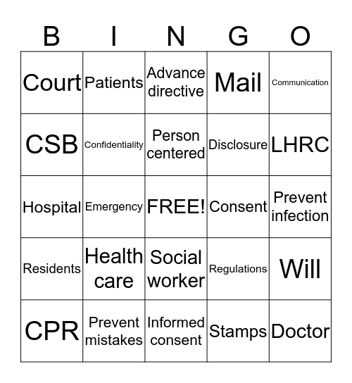 Bingo Card