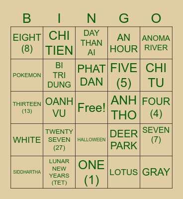 GDPT BINGO Card