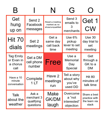 LEF BINGO Card