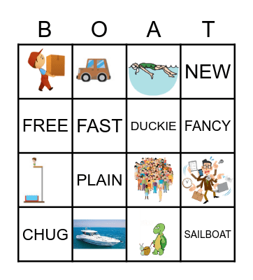 Boats! Bingo Card