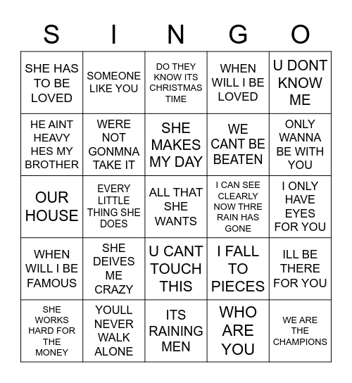 650 SHE, HE, THEY, IT, WHO, PRONOUNS Bingo Card