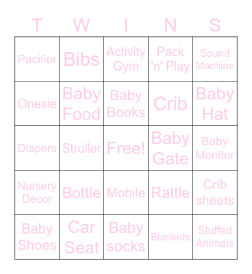TWINS Bingo! Bingo Card