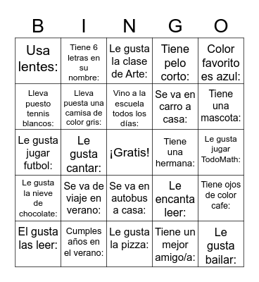 BINGO de Fin de Año Bingo Card