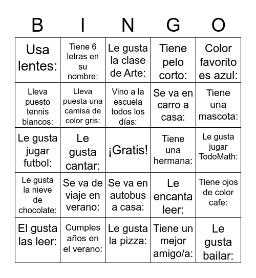 BINGO de Fin de Año Bingo Card