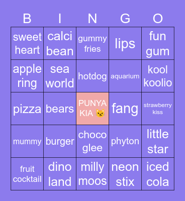 bingo bareng yayang <3 Bingo Card