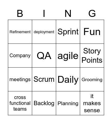 Bullshit Bingo Card