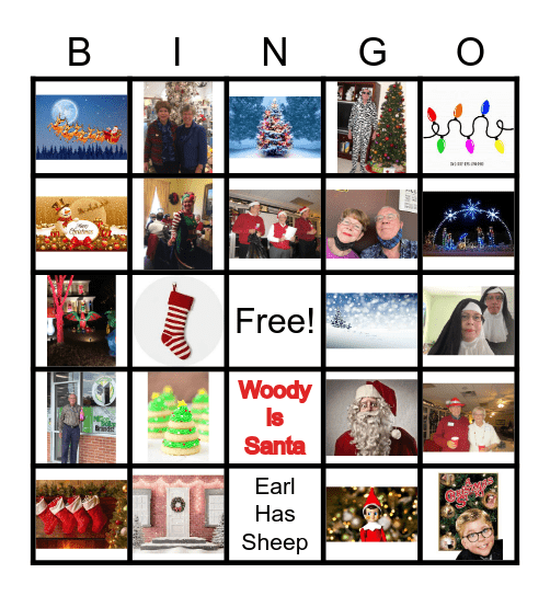 New Beginnings' Merry Bingo Card