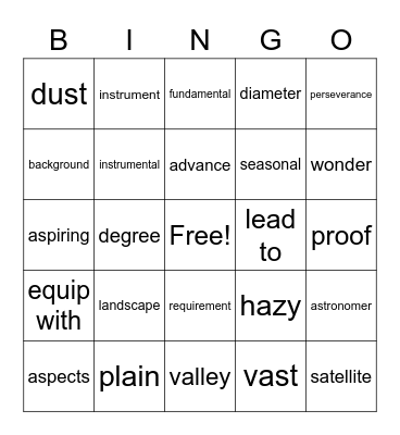 L3 - UNIT 6 - New Frontiers Bingo Card