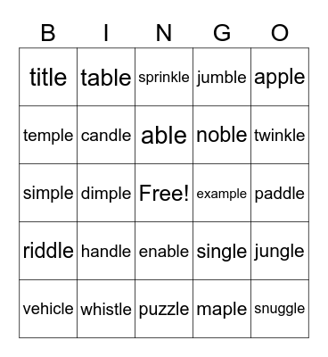 Wilson 6.4 Bingo Card