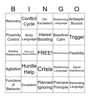 Let's Review Bingo Card