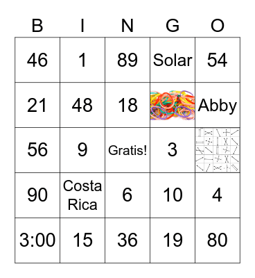 Equipo Bird BINGO Card