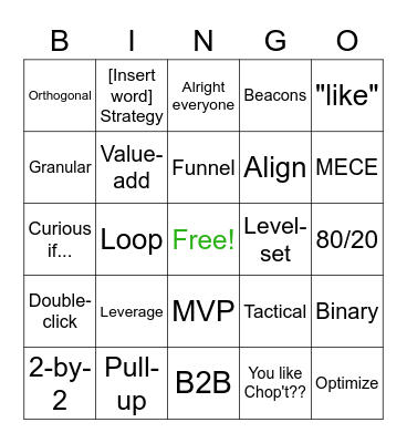 Reimagine Software Bingo! Bingo Card