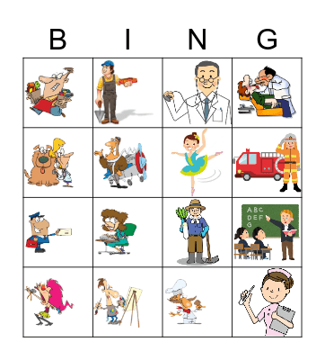 DIE BERUFE Bingo Card