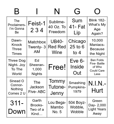 Total-Quiz.com presents Radio Bingo: Count On It Bingo Card