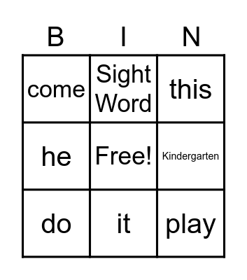 Unit 1 Week 1&2 Bingo Card