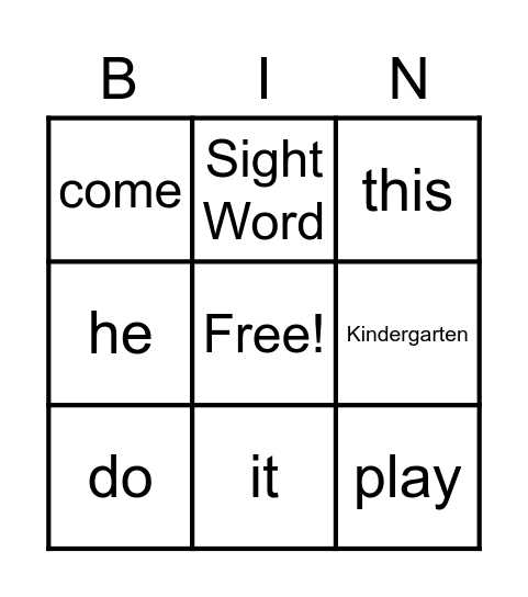 Unit 1 Week 1&2 Bingo Card