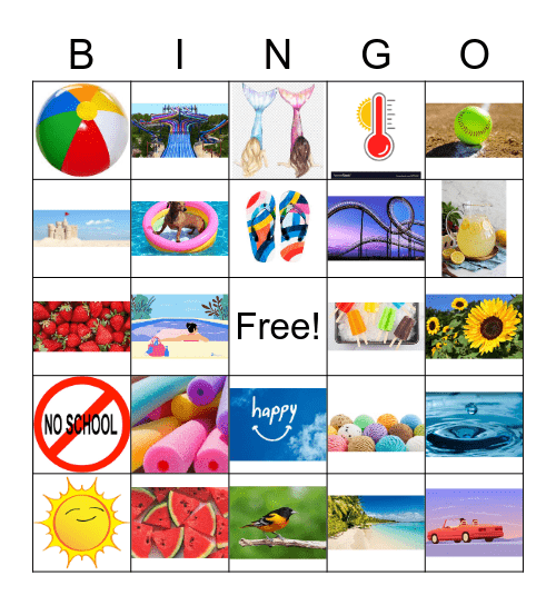 summer bingo Card