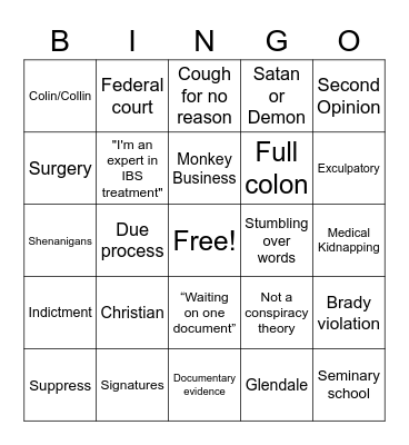 Sharlena Trial Bingo Card