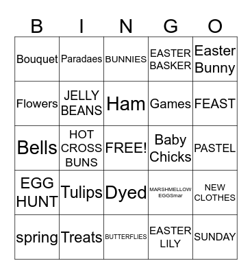 EASTER BINGO Card