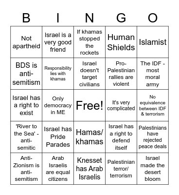 Dave Sh*rma #Qanda Bingo Card