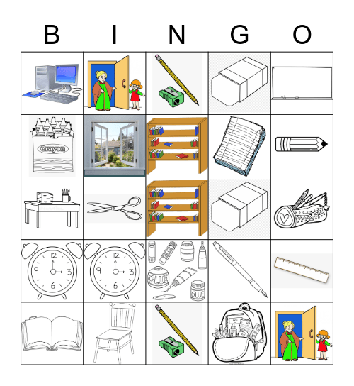 SCHOOL THINGS Bingo Card