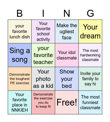 NNKIEH 312 May 28, 2021 Bingo Card